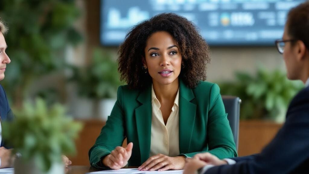 avatars of leadership meeting in a conference room