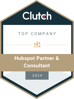 Top Clutch.co Hubspot Partner & Consultant 2024 Award