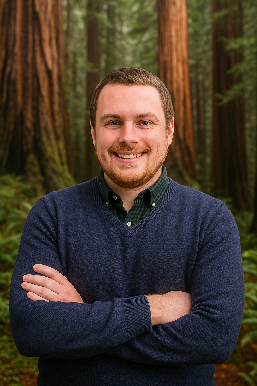 Patrick Jordancreated by Chatgpt in a redwood forest 