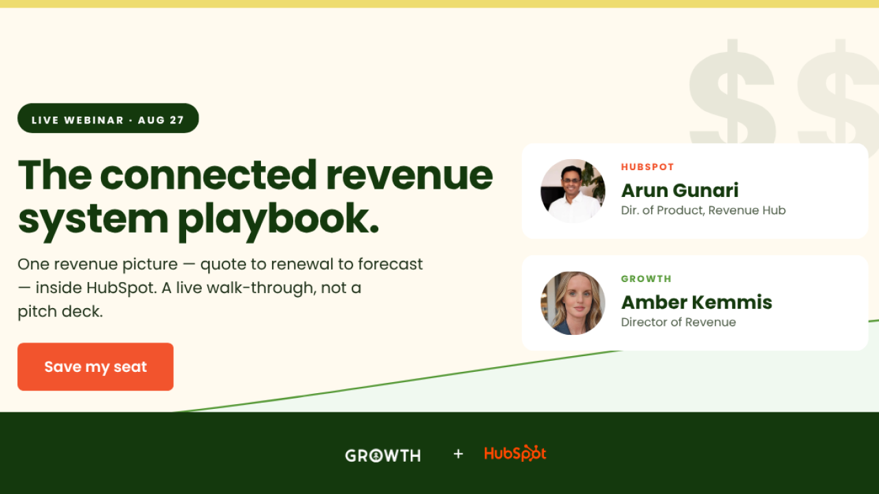 Revenue Hub webinar: The connected revenue system playbook