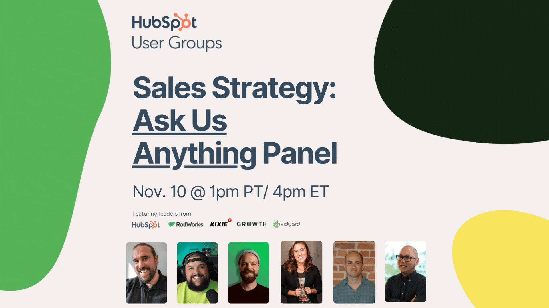 HubSpot HUG Event: Ask the Sales + Marketing Software Experts Anything