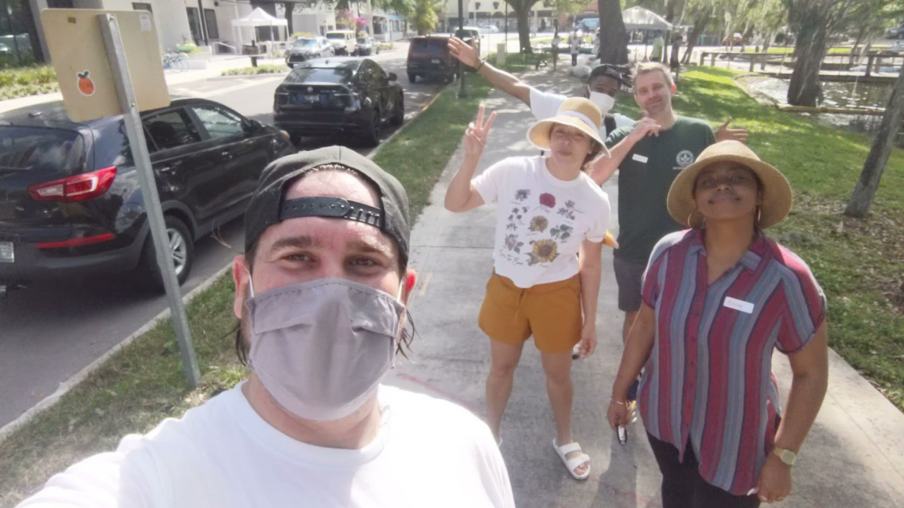 Growth Paddle with a Purpose clean up in Downtown Orlando 2021