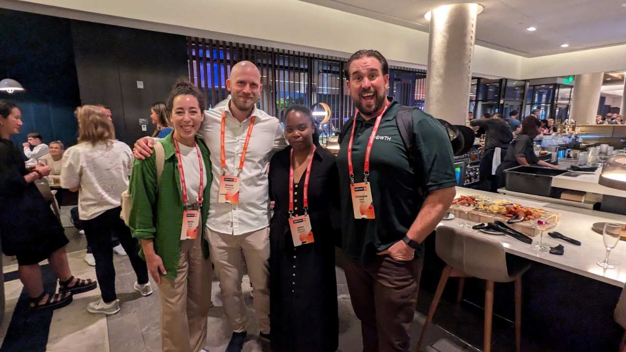 Katrina and Chris with Partners at Inbound 2024 in Boston