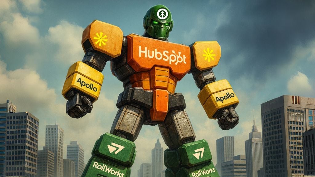 fantasy image of ABM software as a 90s robot